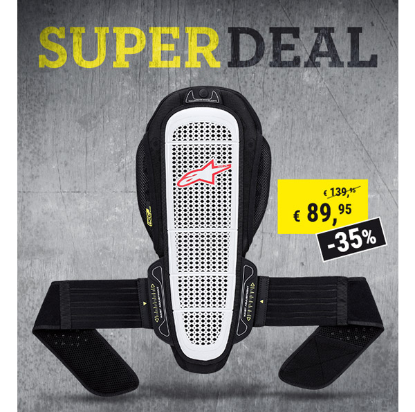 Spare 50 € mit unserem SuperDeal, auf den Alpinestars Nucleon KR-R Umschnall-Rückenprotektor